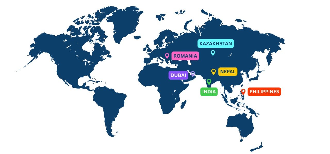 Our Locations Map